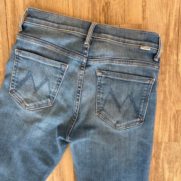 Mother The Weekender Fray Jeans Size 27 Groovy Kind of Love Flare Premium Denim - Picture 12 of 12